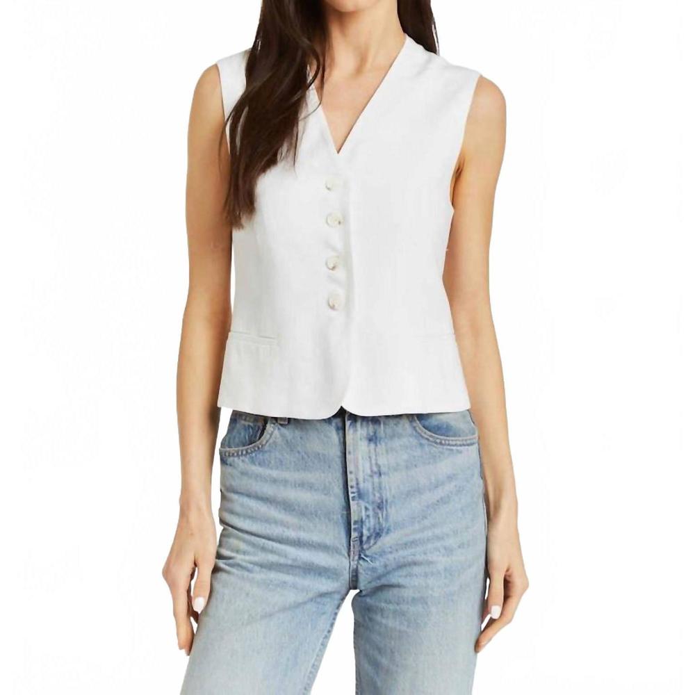 NEW DREW harper vest in ivory